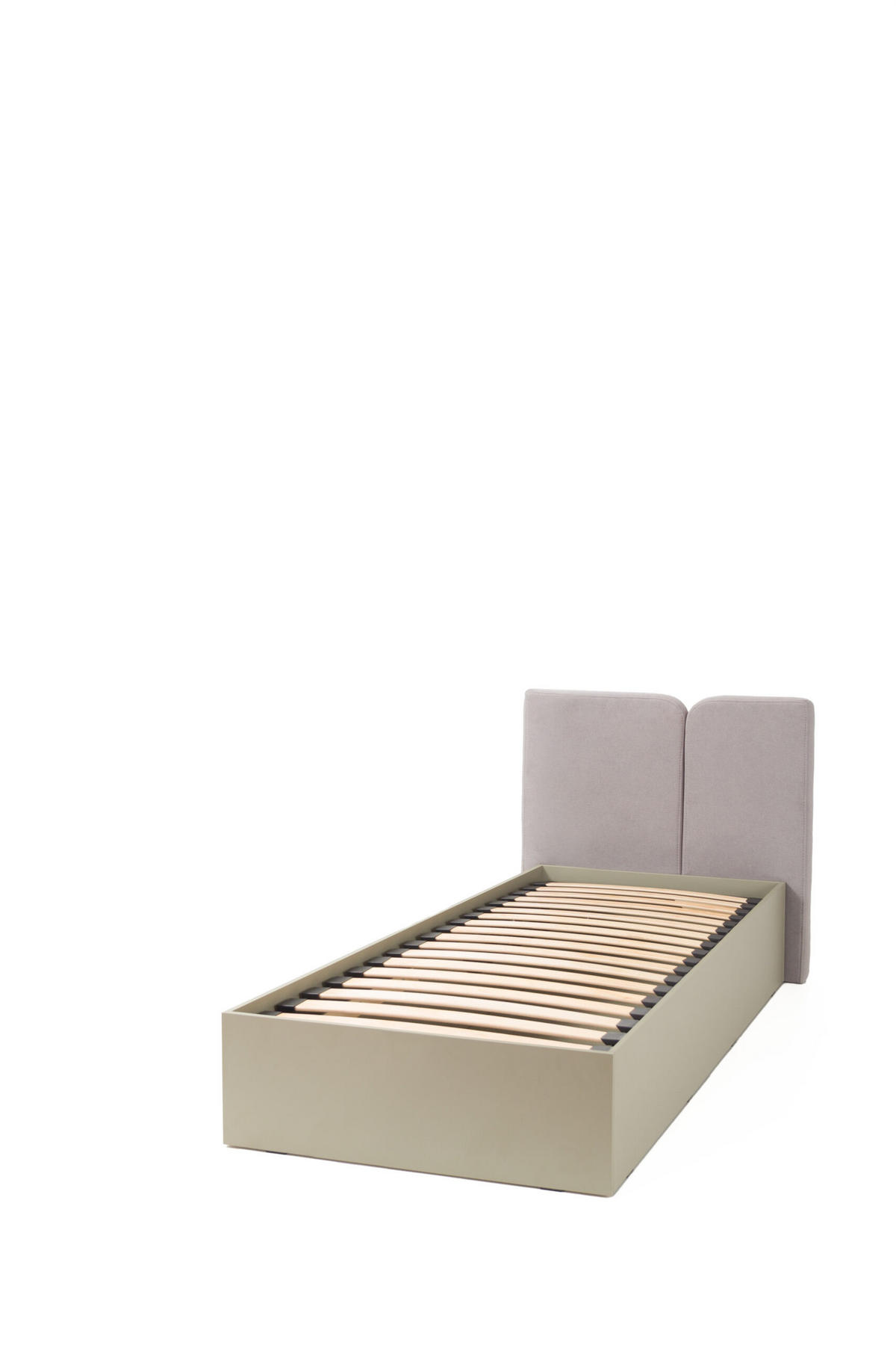 JUGENDBETT Luis in Beige und Eiche – Jugendbett (Liegefläche 90×200 cm) - Braun, Holzwerkstoff