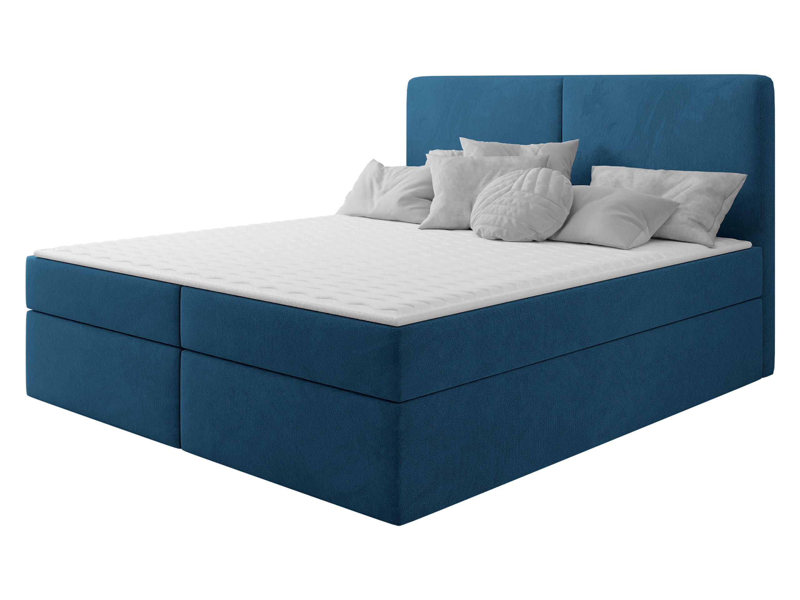 BOXBETT Claire - Blau/Schwarz, Holz/Kunststoff (140/200cm) - MIRJAN24