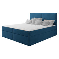 BOXBETT Claire - Blau/Schwarz, Holz/Kunststoff (140/200cm) - MIRJAN24