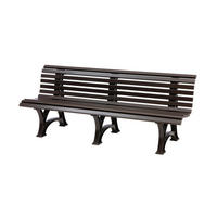 GARTENBANK Jamaika 4 Sitzer Braun 80 x 200 x 64 cm Witterungskunststoff & UV Beständiger Kunststoff - Braun, Kunststoff (200/80/64cm) - PROREGAL