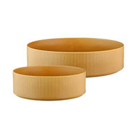 SALATSCHALEN Scandi Ø21,5cm und Ø27,5cm - 2er-Set - Ocre - Gelb, Keramik - Björn
