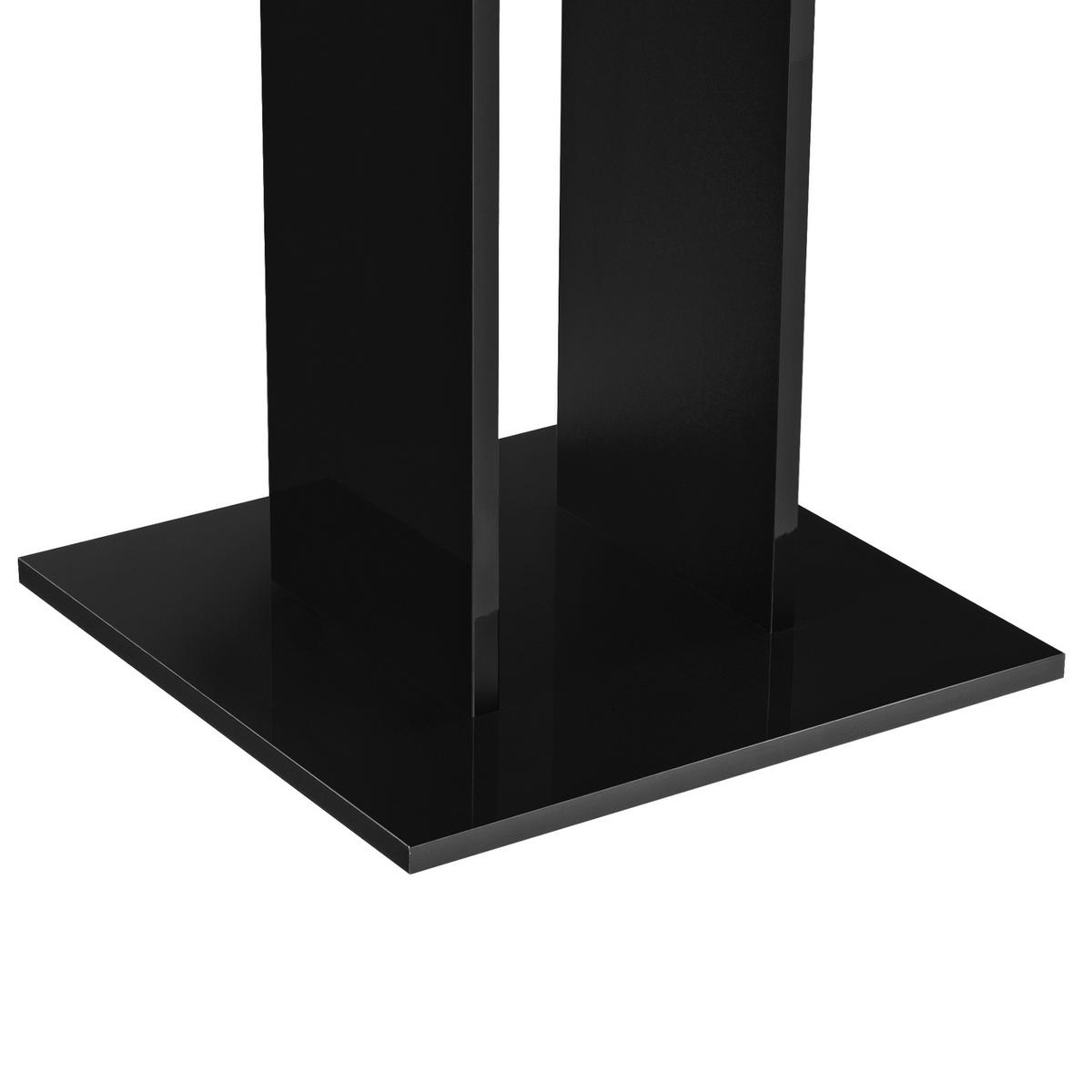KÜCHENTISCH Lindesnes - Schwarz Hochglanz, Holzwerkstoff (65/65/78cm) - [en.casa]