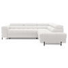 ECKSOFA Ferrucio R - Weiß (Royal 01) - Weiß, Holzwerkstoff (276/200cm) - Möblo