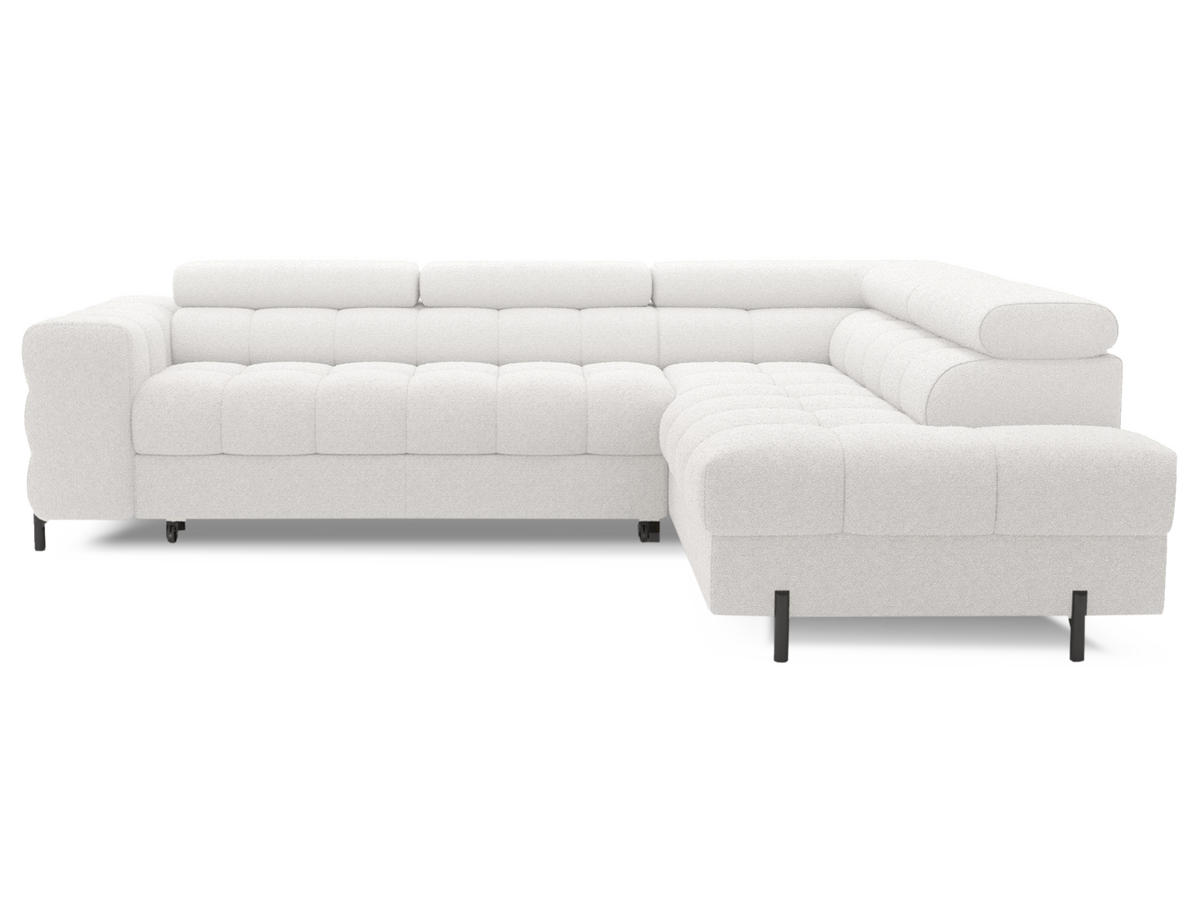 ECKSOFA Ferrucio R - Weiß (Royal 01) - Weiß, Holzwerkstoff (276/200cm) - Möblo