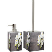 BADEZIMMER Set Pretty - Grau, Kunststoff (7/17/7cm) - Sanilo