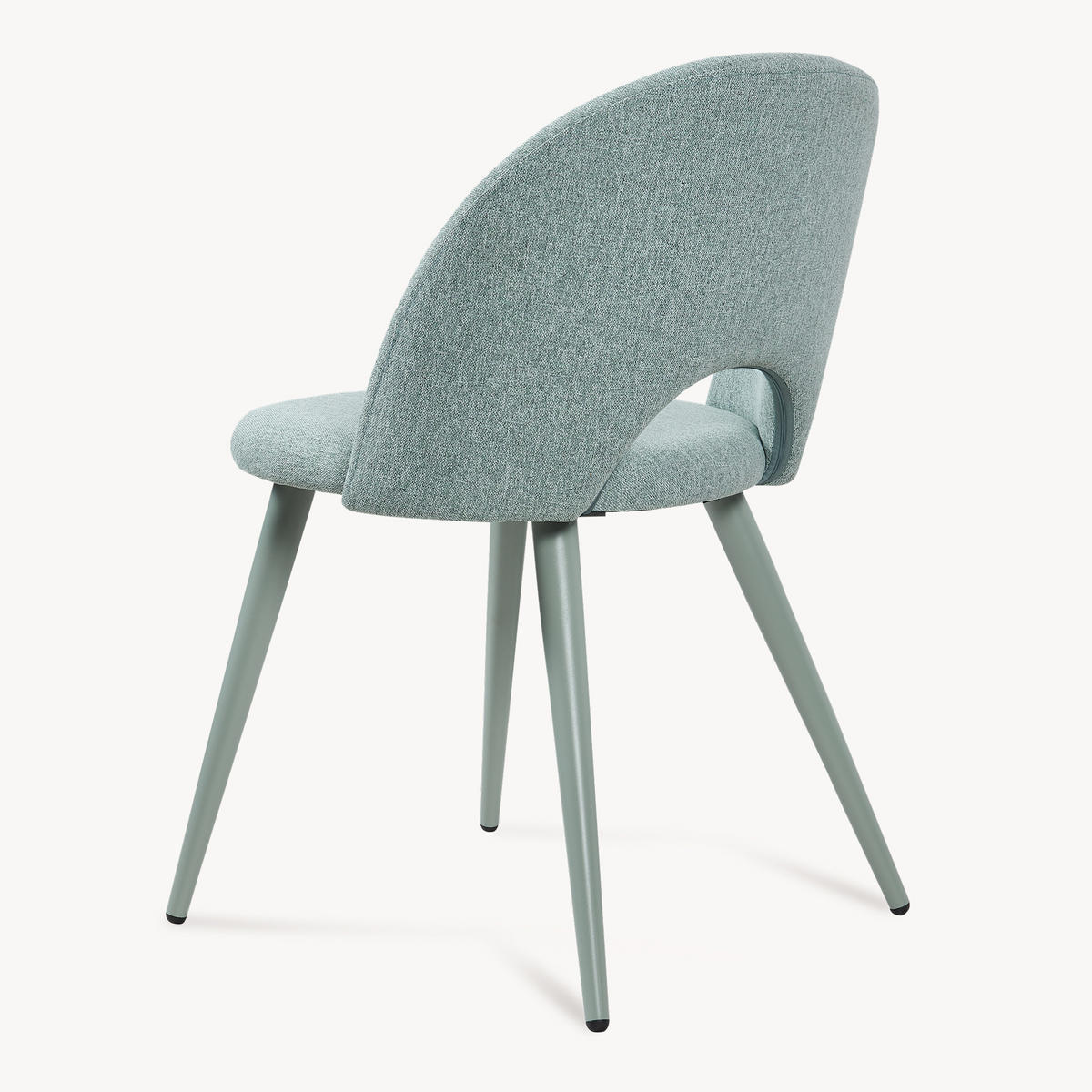 ESSZIMMERSTUHL-SET 4 TLG. Karijoki - Hellgrün/Grün, Textil/Metall (50/77/55cm) - [en.casa]