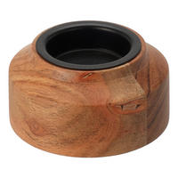 TEELICHTHALTER Akazienholz 8/4 cm - Braun, Holz (8/4cm) - Home Styling Collection