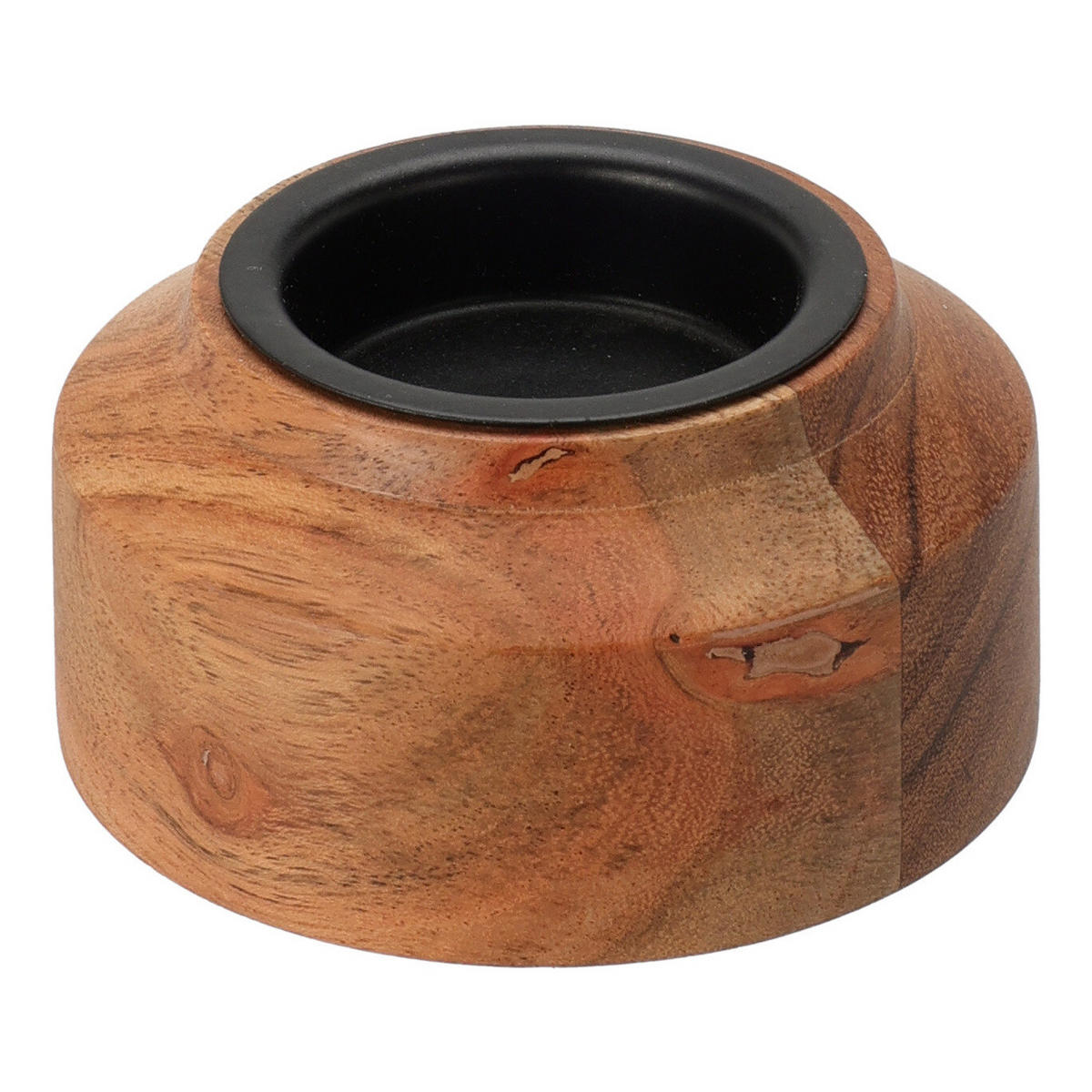 TEELICHTHALTER Akazienholz 8/4 cm - Braun, Holz (8/4cm) - Home Styling Collection