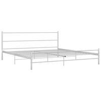 METALLBETT Hightower 167/209 cm - Weiß, Metall (160/200cm) - Nettlife