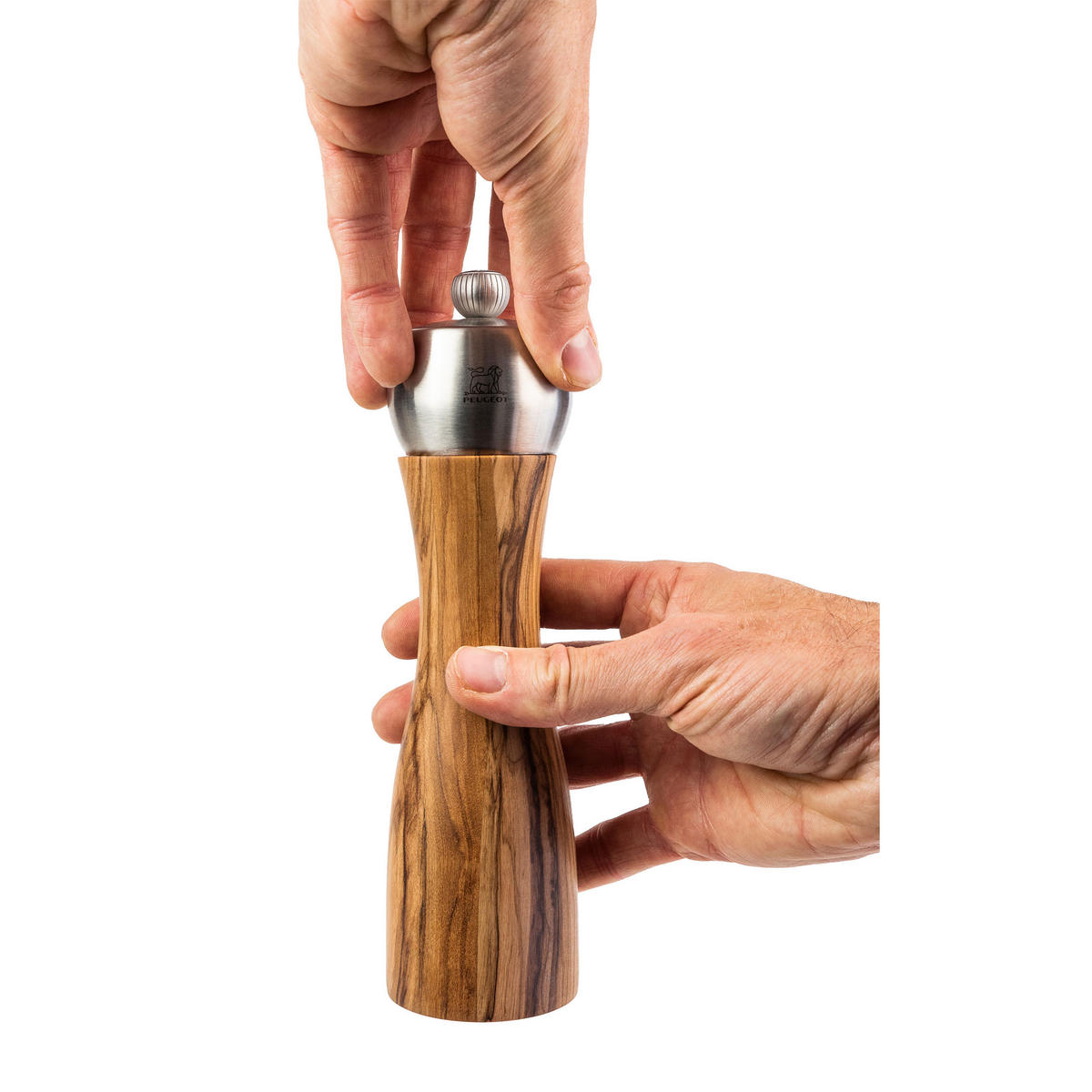 SALZMÜHLE Fidji 20cm Buchenholz Olivenholz Stahlmahlwerk - Braun, Holz (5.5/20/5.5cm) - PEUGEOT