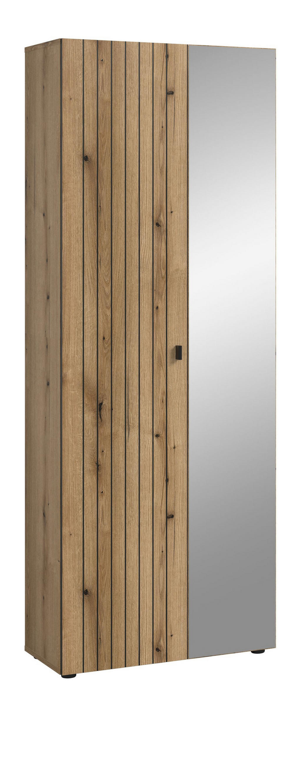 GARDEROBENSCHRANK STATION (B/H/T: ca. 70/192/37 cm) in Evoke Oak Nachbildung/Evoke Oak Nachbildung - Eichefarben, Holzwerkstoff (70/192/37cm)