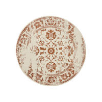 VINTAGE-TEPPICH Suki ø 160 cm rund - Creme/Orange, Kunststoff (160/160cm) - benuta