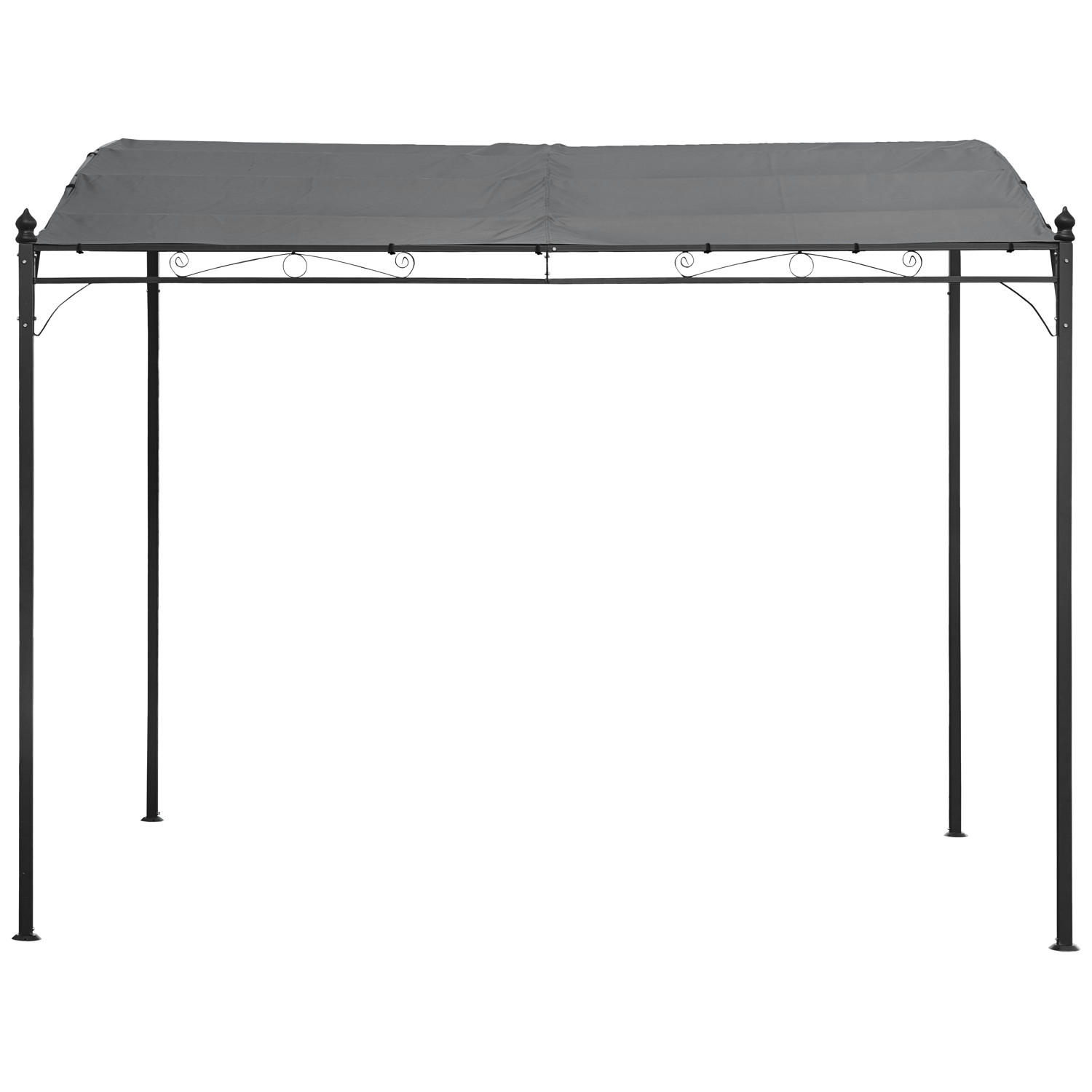 PERGOLA Nice Grau 300/250 cm - Grau, Textil (250/246/300cm) - Happy Garden