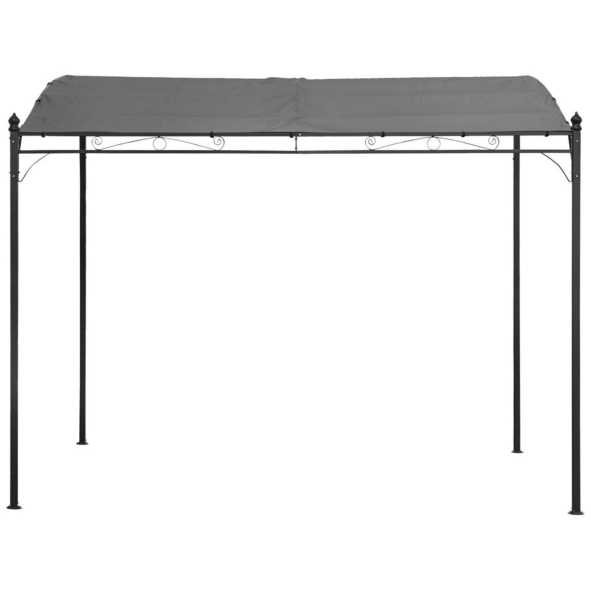 PERGOLA Nice Grau 300/250 cm - Grau, Textil (250/246/300cm) - Happy Garden