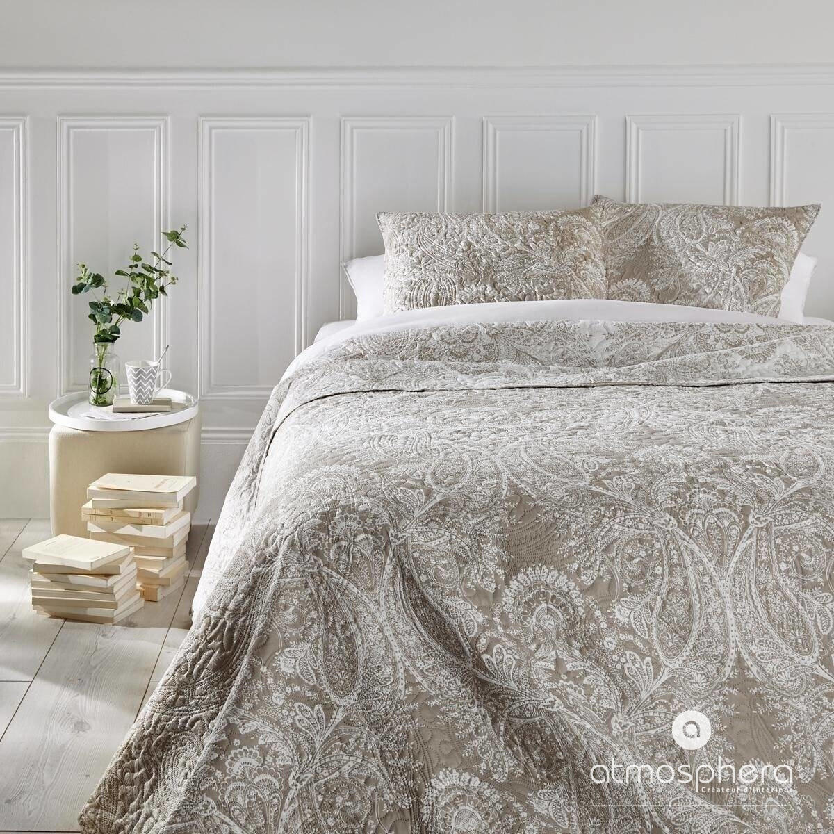 TAGESDECKE Set 260/240 cm - Beige, Textil (240/260cm) - Atmosphera Createur d´interieur