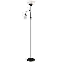 STEHLAMPE aus Metall & Kunststoff Schwarz - Schwarz, Metall (28/28/179.5cm) - HOMCOM