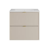 EINZELWASCHTISCH - 60 cm x 45 cm - Holz, Platte - Beige - ONDIL - Beige, Holz (60/60/45cm) - Vente-Unique