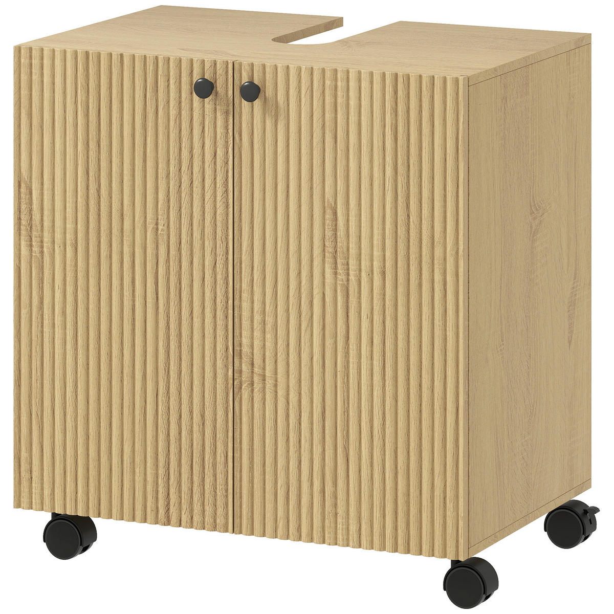 WASCHBECKEN-UNTERSCHRANK DE-09633 Natur - Naturfarben, Holzwerkstoff (60/62/39.8cm) - ComfortXL