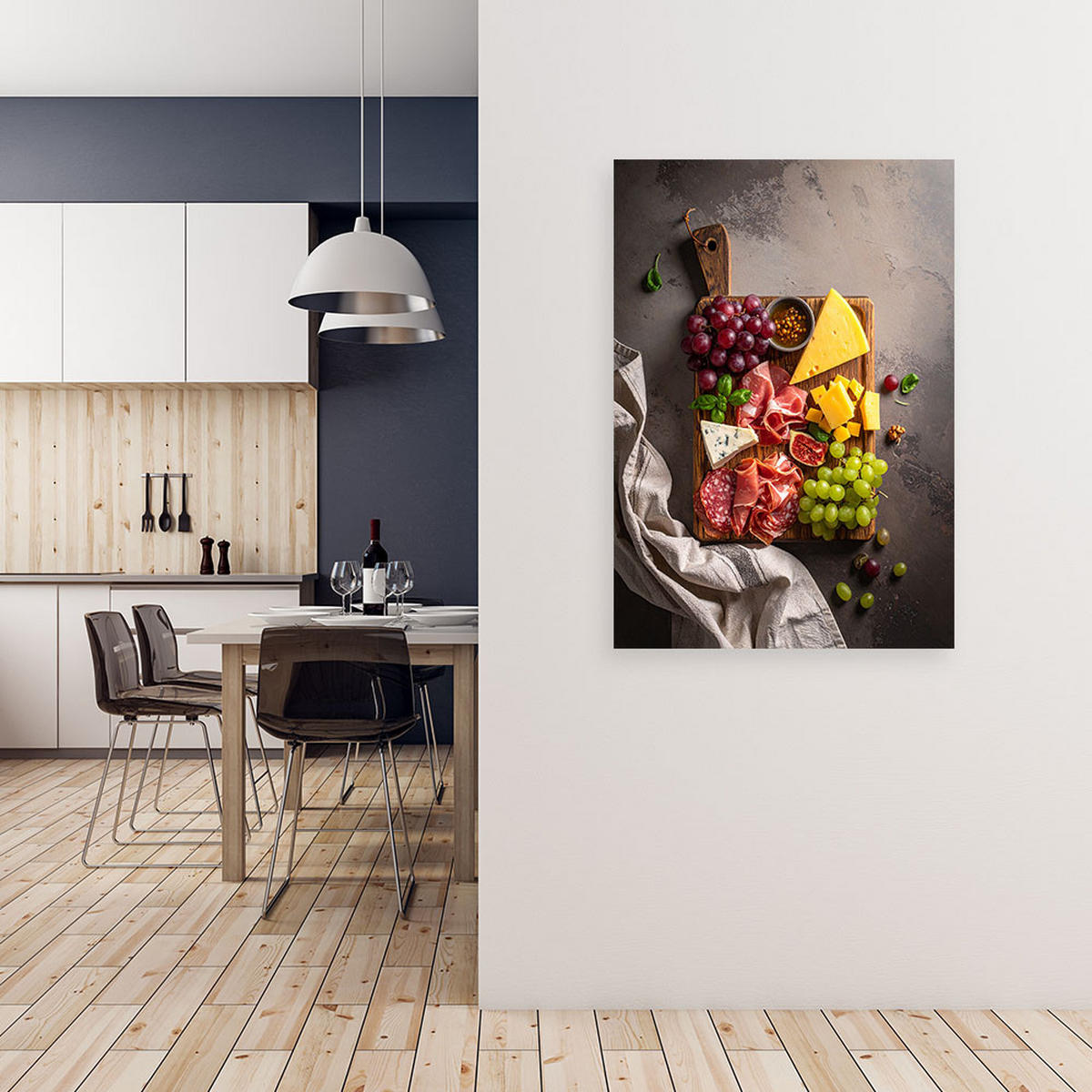 LEINWANDBILD Essen & Trinken 20x30cm - Multicolor, Textil (20/30cm) - Feeby