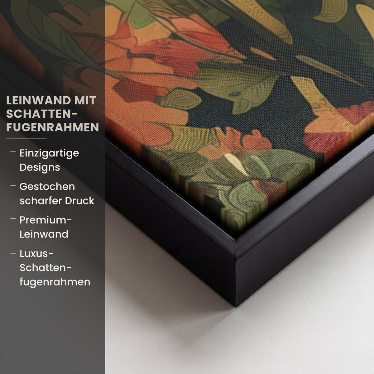 LEINWAND Bilder mit Rahmen - Frau - Blumen - Schmetterlinge - Natur - Vintage - 60x90 - Salbeigrün, Textil (60/90cm) - MuchoWow