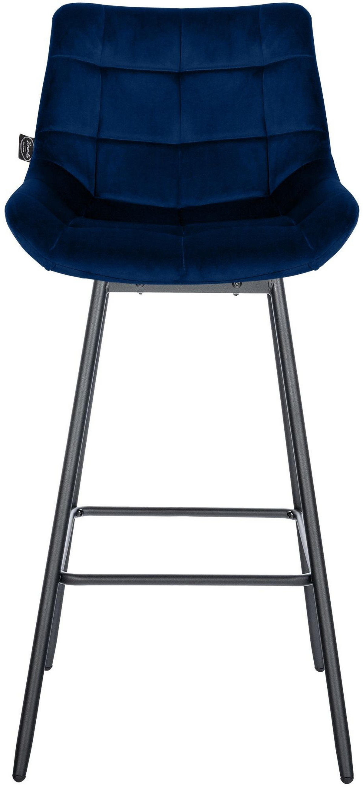 BARHOCKER Weston schwenkbar 105x49x56 cm blau - Blau, Metall (49/105/56cm) - furnicato