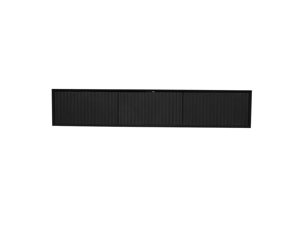 LOWBOARD Dimora Mangoholz 160 cm / 35 cm Schwarz - Schwarz, Holz (160/30/35cm) - Villa Möbel
