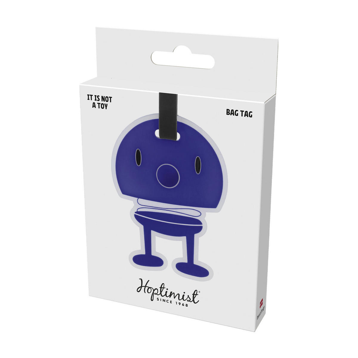 TASCHENANHÄNGER Bag tag blau 10,5 x 8 cm - Blau, Kunststoff (8/1/10.5cm) - Hoptimist