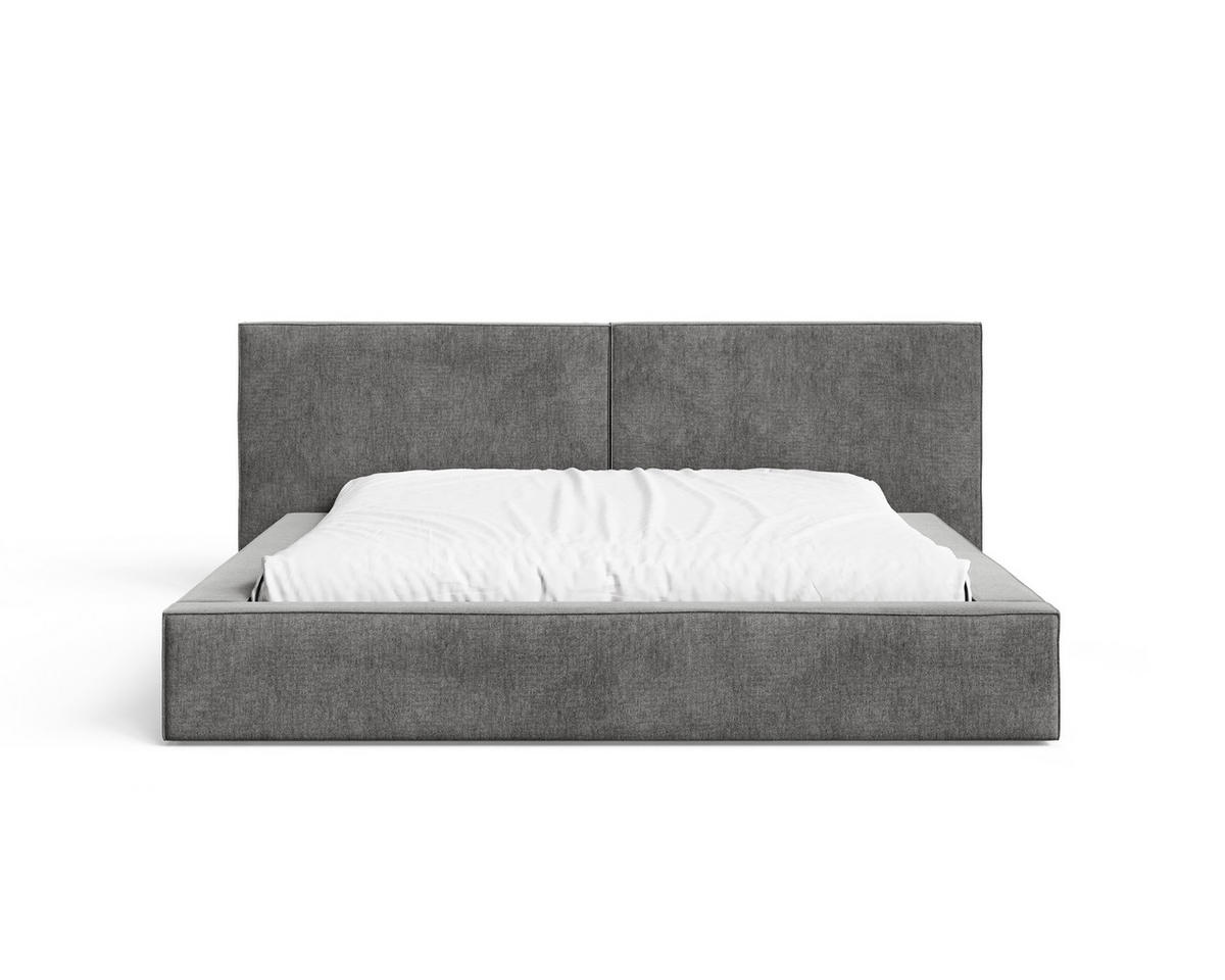 POLSTERBETT 06 140x200 cm – Tresor - Bett mit Bettkasten, Metall-Lattenrost - Anthrazit, Holz (140/200cm) - ROYAL24_MARKT