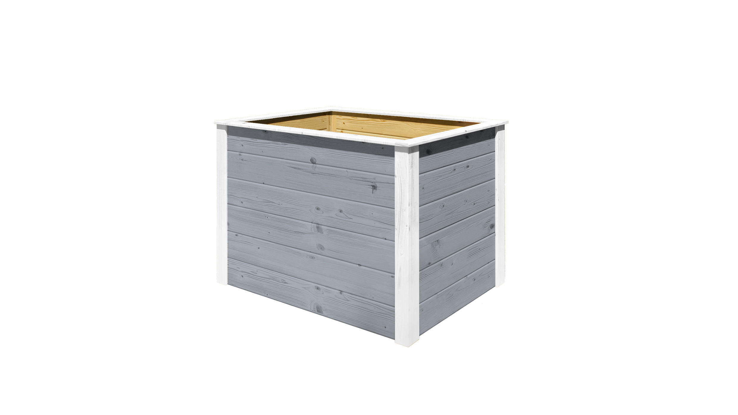 HOCHBEET WEKA Element-Hochbeet Modular - Grau, Holz (100/69/71cm)