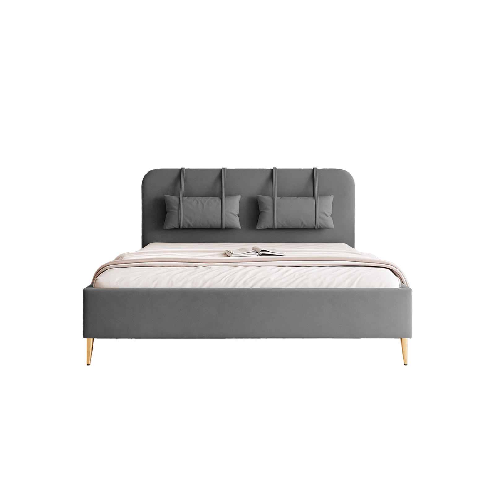 POLSTERBETT Rexal 120x200 cm, Anthrazit - Anthrazit, Textil (200/120cm) - Fedve