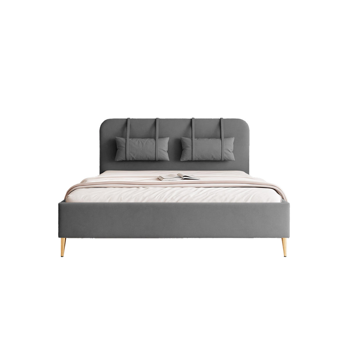 POLSTERBETT Rexal 120x200 cm, Anthrazit - Anthrazit, Textil (200/120cm) - Fedve