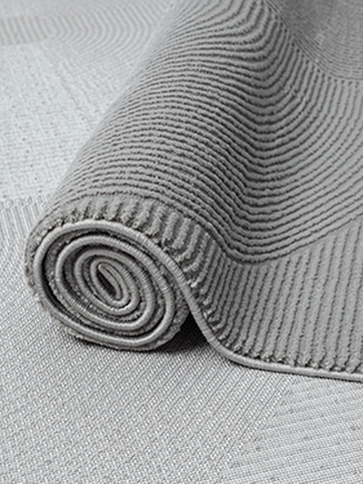 TEPPICH Kurzflor KASOS Waschbar Geometrisch Polyester Grau 160 x 230 cm - Grau, Textil (160/230cm) - KADIMA DESIGN