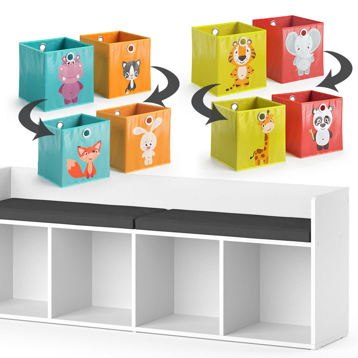 DĚTSKÁ POLICE Luigi Bílá - bílá, kompozitní dřevo (31.2/53.4/142.4cm) - Vicco