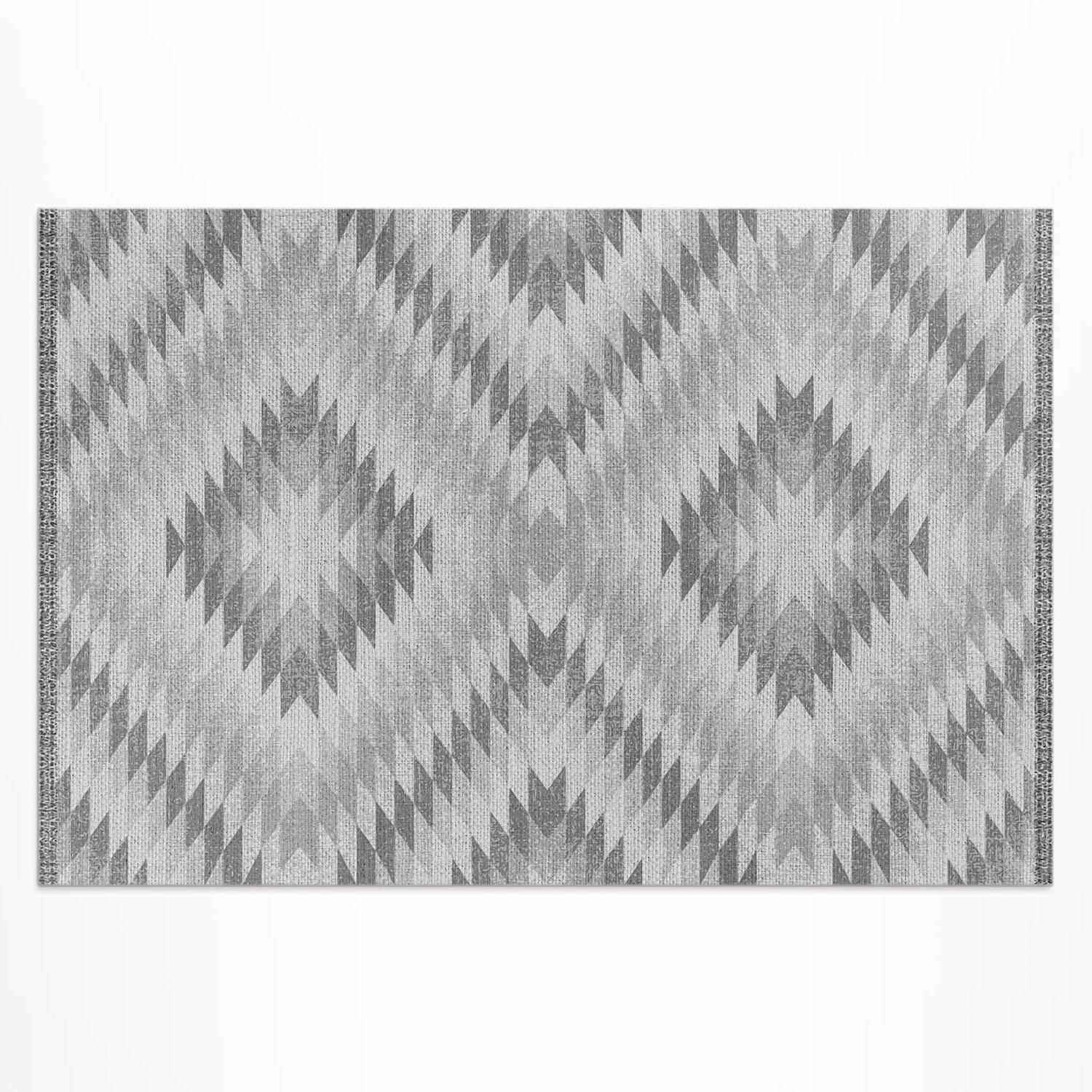 TEPPICH 150x225 cm Türkisches Dekor Stoffoptik - Hellgrau, Kunststoff (150/225cm) - Wallfluent