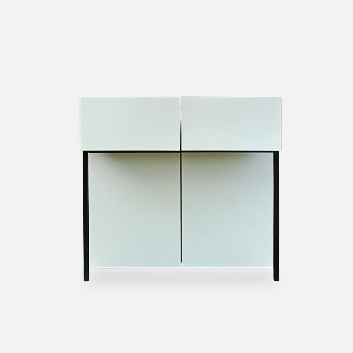 KOMMODE für das Wohnzimmer oder Schlafzimmer BOSTON - Eichefarben, Holz (105/100/35cm) - Rawood Furniture