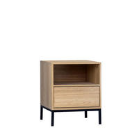 NACHTTISCH MIT 1 SCHUBLADE Remi Natürlich 45 cm x 55 cm - Naturfarben, Holzwerkstoff (45/55/40cm)