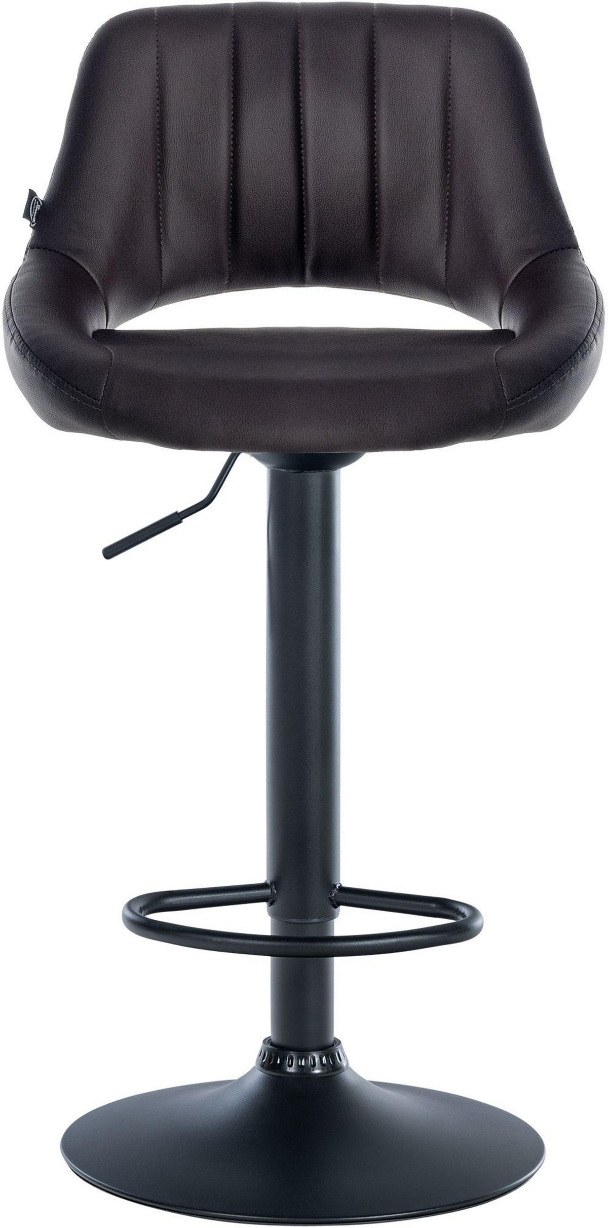 BARHOCKER Milet 85x47x48 cm braun - Braun, Leder (47/85/48cm) - furnicato