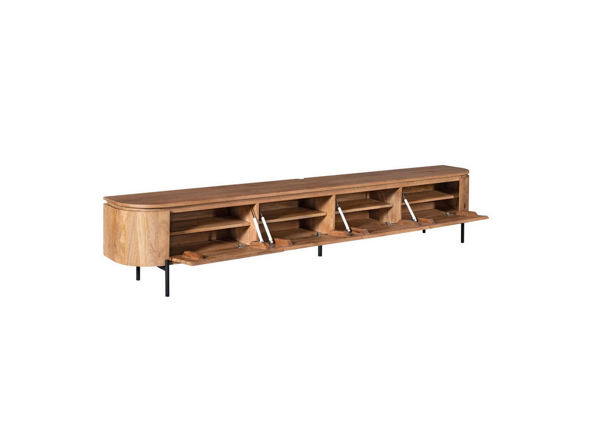 LOWBOARD Magnificent Mangoholz 240 cm / 35 cm Natur - Naturfarben, Holz (240/30/35cm) - Villa Möbel