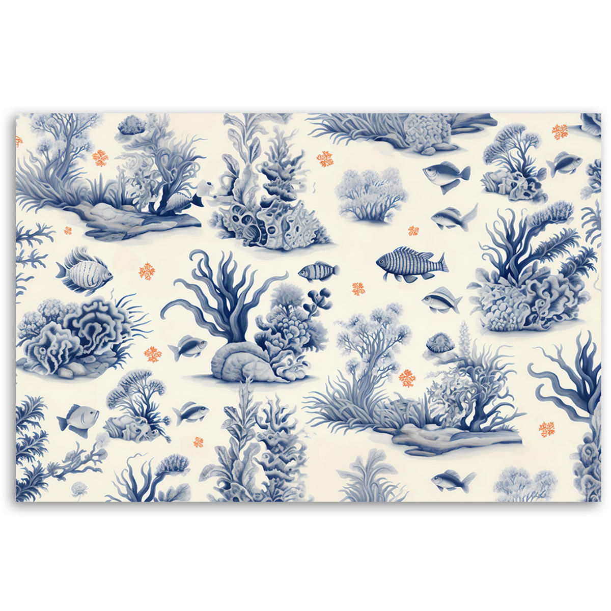 KUNSTDRUCK Blau 100/70 cm - Blau, Textil (100/70cm) - KUNSTLOFT