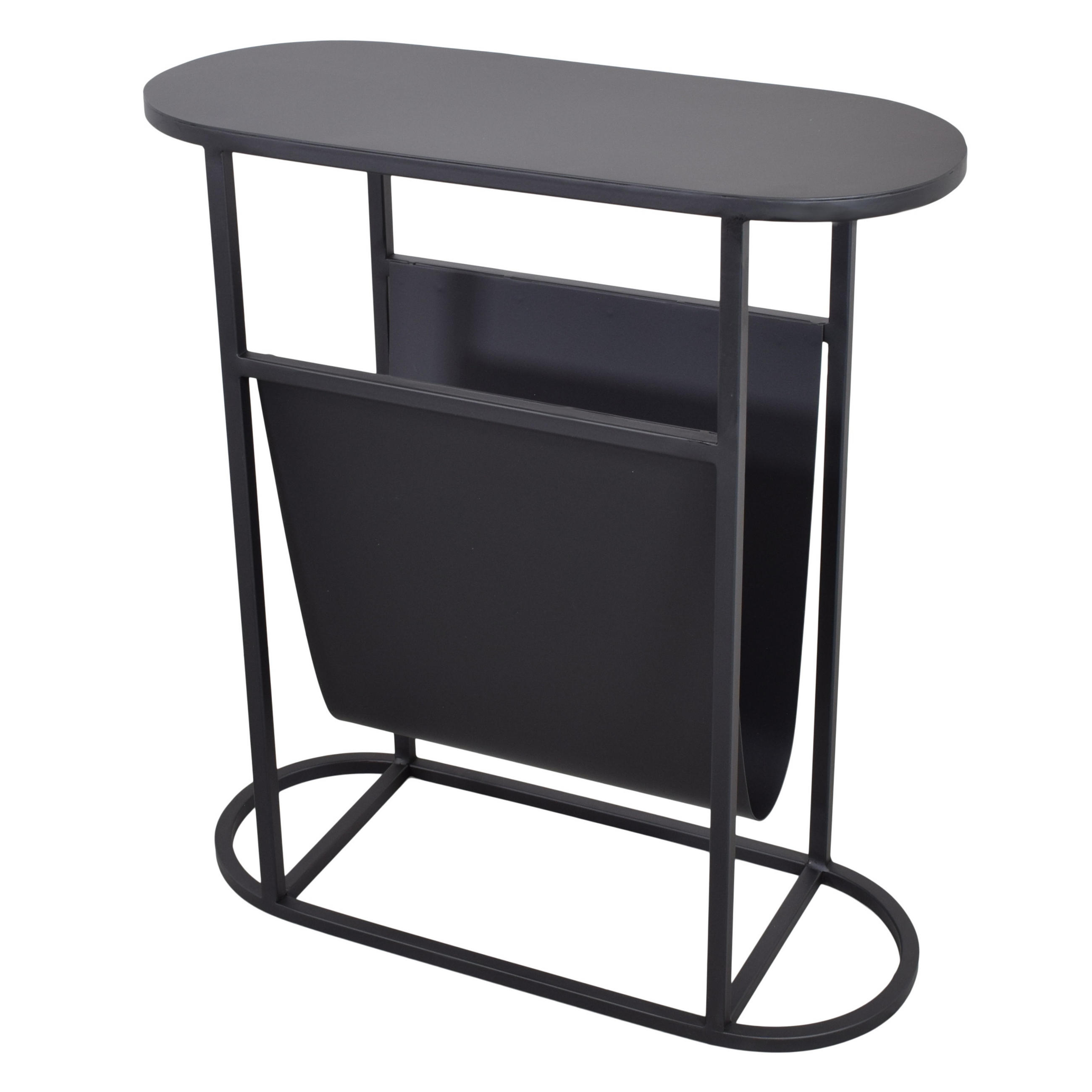 BEISTELLTISCH Frits Schwarz - Schwarz, Metall (50/20/55cm) - LOFT42
