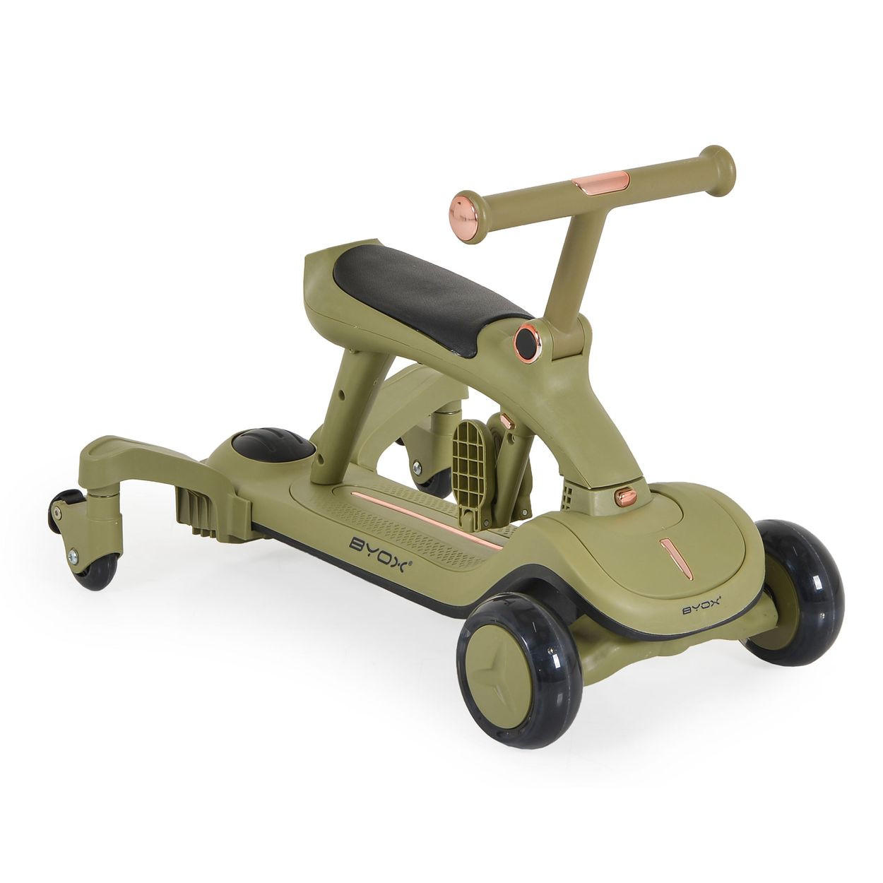 KINDERROLLER Cornet 6 in 1 grün Multifunktionsroller Rutscher Musik Becherhalter - Grün, Metall (73/64/91cm)