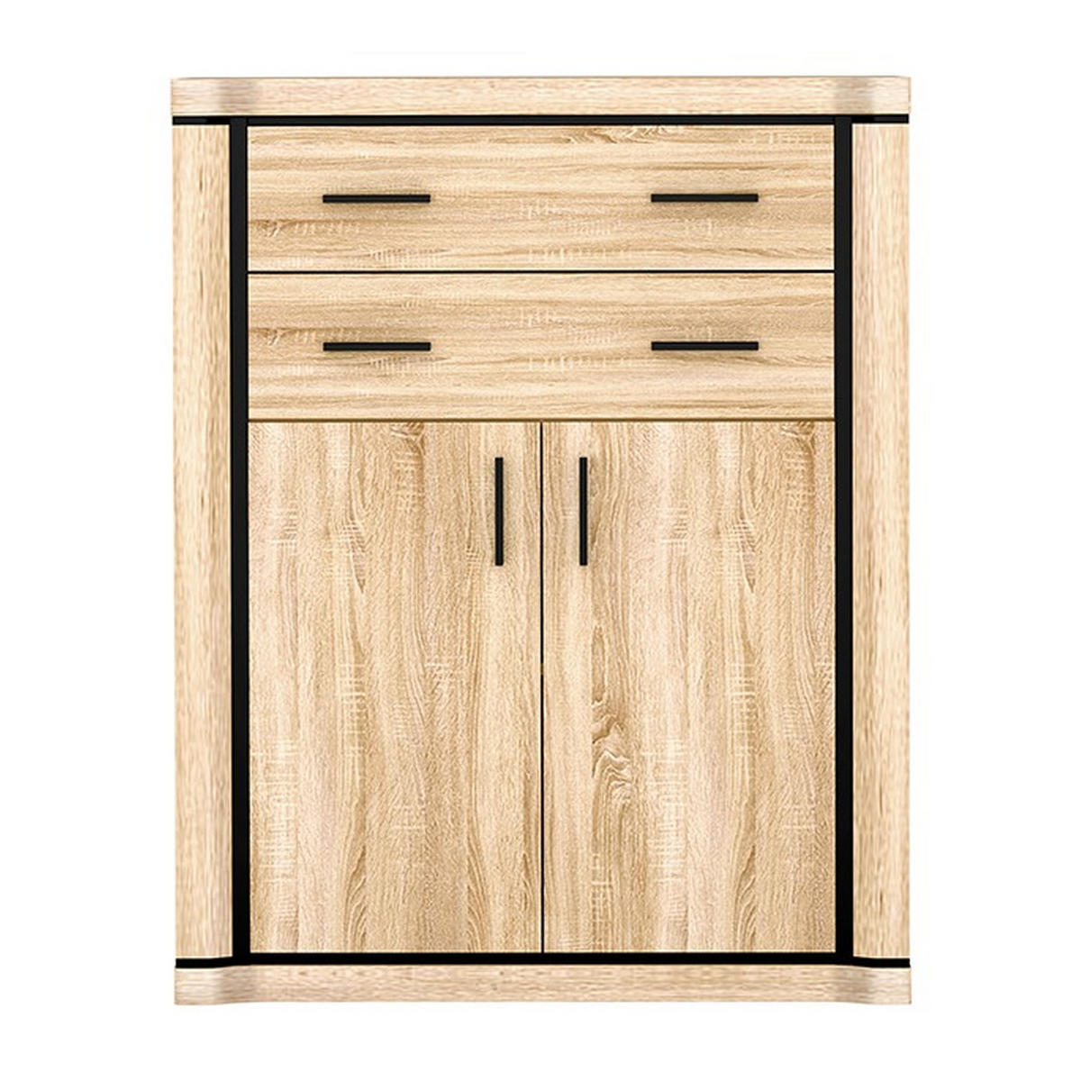KOMMODE Dallas D-6 97 x 123 x 45 cm Eiche Sonoma - Sonoma Eiche, Holzwerkstoff/Kunststoff (97/123/45cm) - Koseto