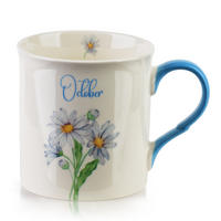 BECHER Mes blau 8.5/10/9 cm Porzellan - Pastellblau, Keramik (0.32L) - Mondex