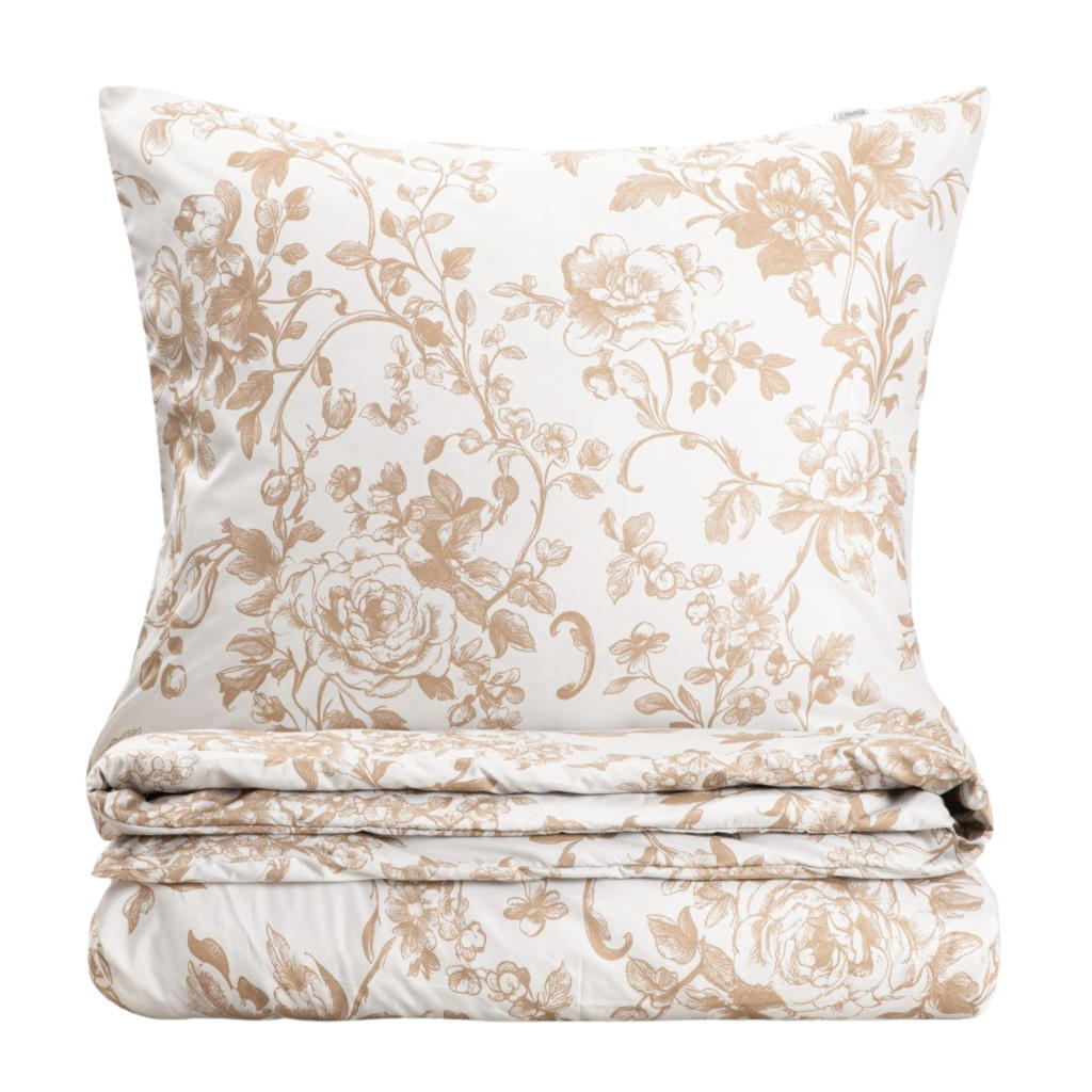 BETTWÄSCHE Elena Mikrofaser 140/200 cm - Beige, Textil (140/200cm) - Homla