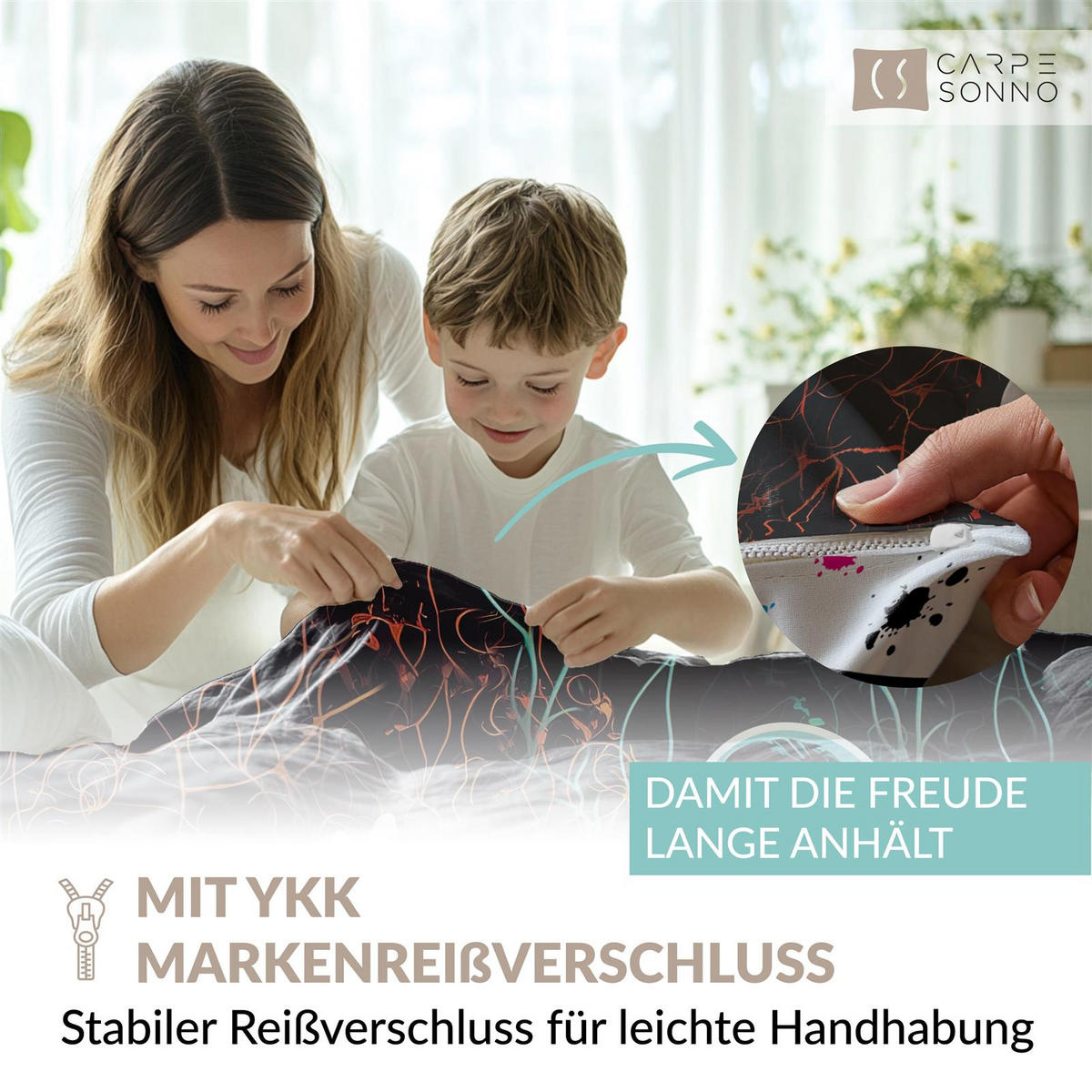 KINDERBETTWÄSCHE 135x200 cm Gamer Gamepad aus 100% Baumwolle - Leuchtet um Dunkeln - Schwarz, Textil (135/200cm) - Carpe Sonno
