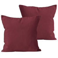 KISSENBEZUG 40x40 cm aus 100% Baumwolle, Kissenhülle Bordo Uni - Bordeaux, Textil (40/40cm) - Carpe Sonno