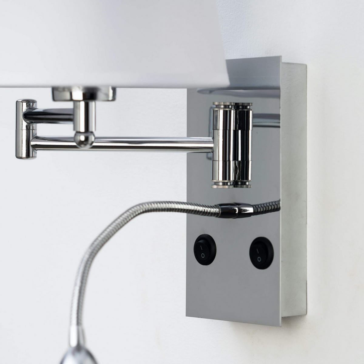 WANDLEUCHTE Aras, Weiß, 42cm - Weiß, Metall (20/42/40cm) - KOSILUM