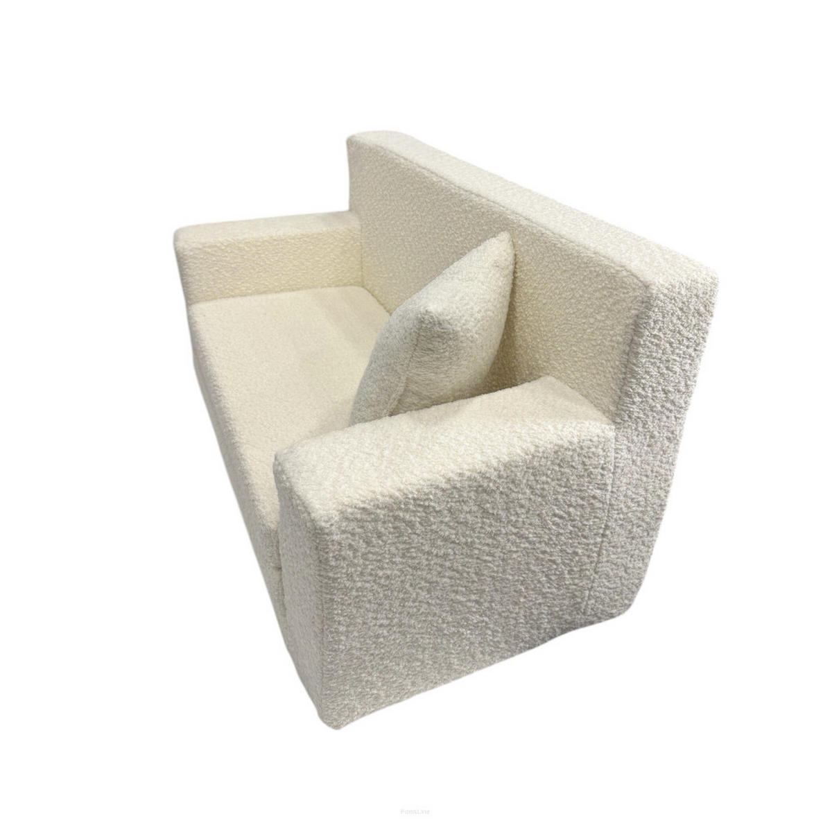 KINDERSOFA David – Stilvoller Komfort für das Kinderzimmer - In den Trendfarben - Beige, Textil (83/47/43cm) - Fortisline