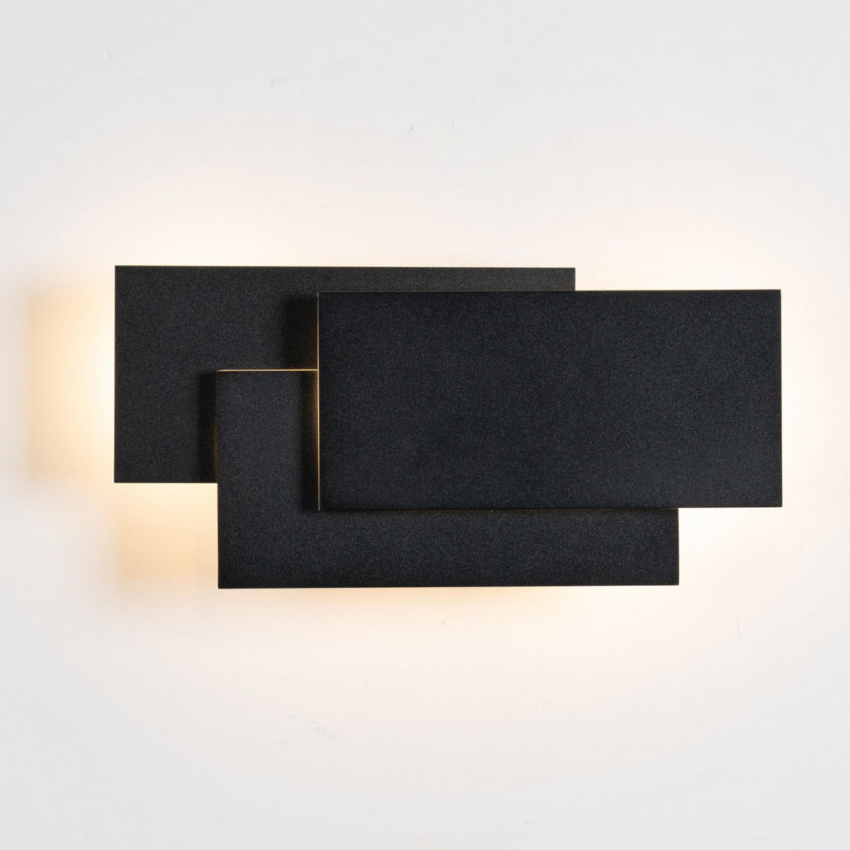 WANDLEUCHTE Trio, Schwarz, 26cm - Schwarz, Metall (12.5/26/26cm) - KOSILUM