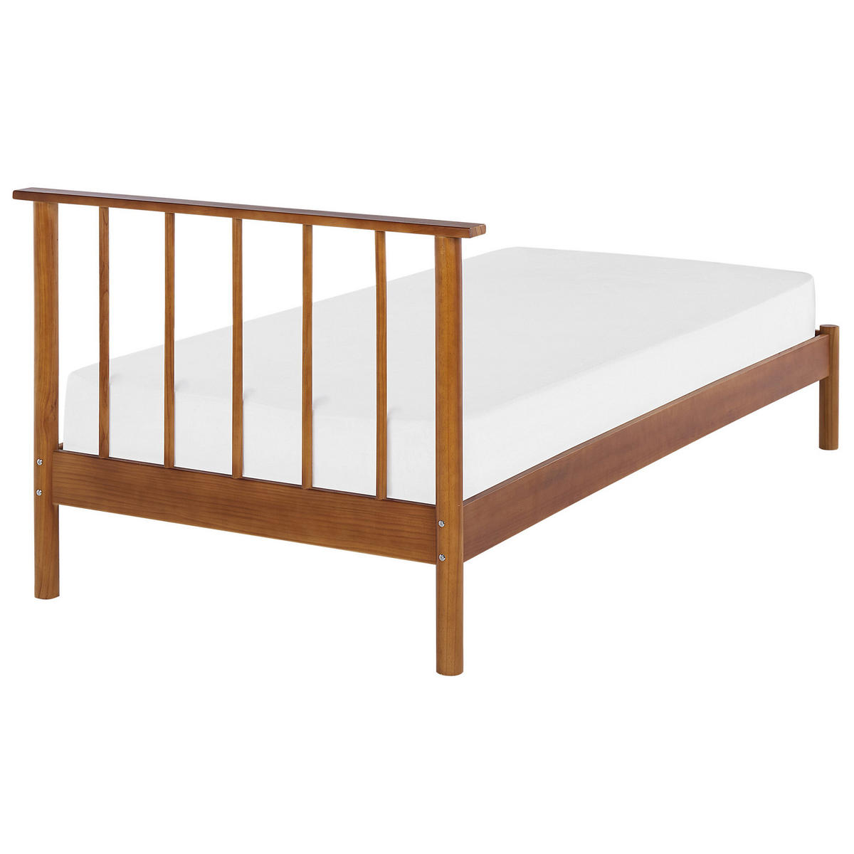 HOLZBETT 90/200cm Heller Holzfarbton Barret - Hellbraun, Holz (90/200cm) - Beliani